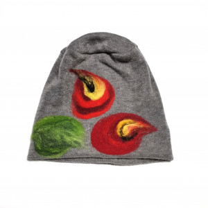 Czapka wełniana szara