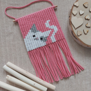 Makrama makatka KOTEK