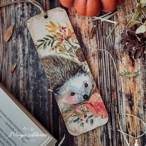 Drewniana zakładka do książki - Jeżyk