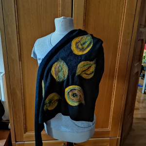 Chusta czarna merino