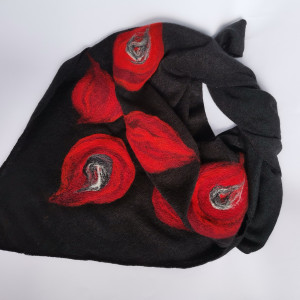 Chusta czarna merino