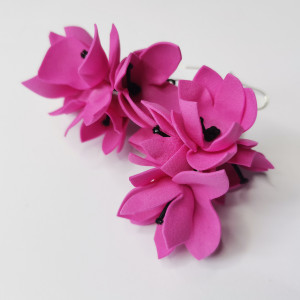 Kolczyki  kwiatowe kolorowe boho