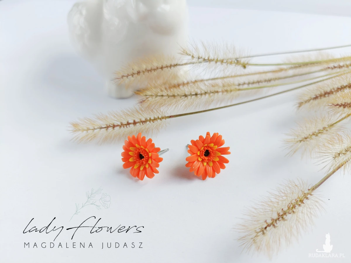 Kolczyki gerberki