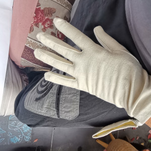 Rękawiczki dzininowe kremowe