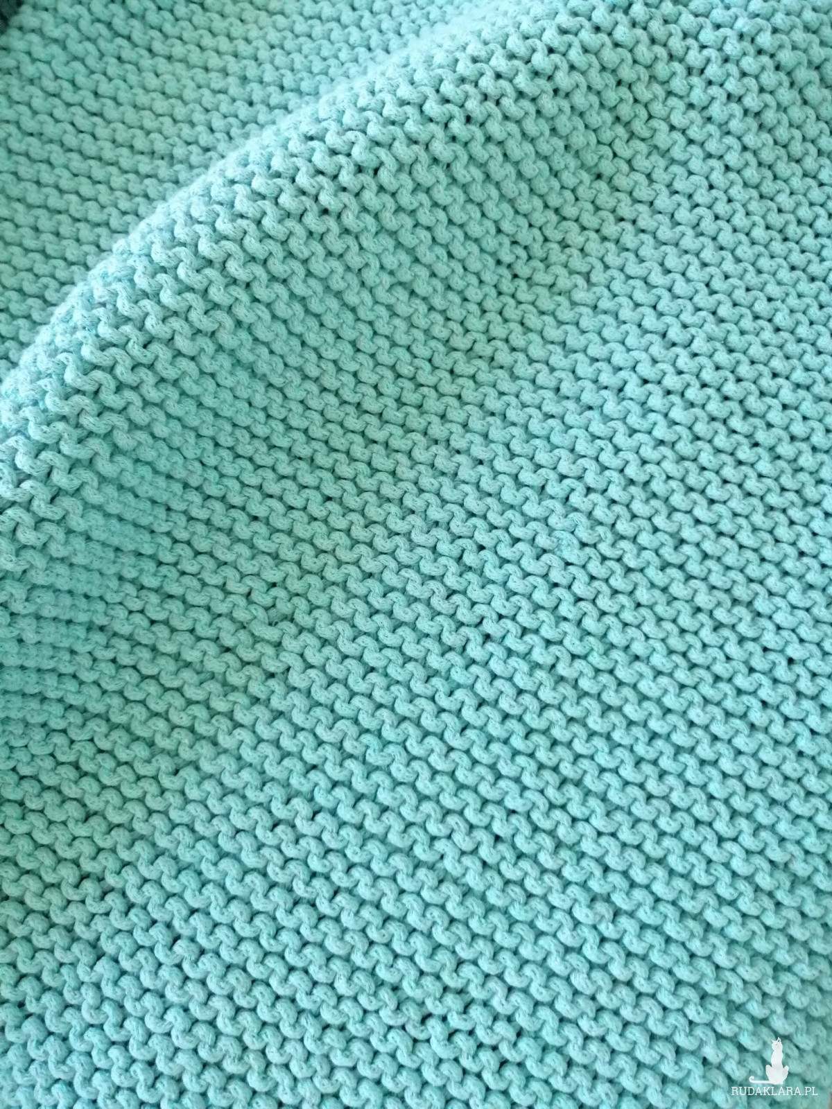 Gruby pled,narzuta na łóżko z sznurka bawełnianego 100x200cm