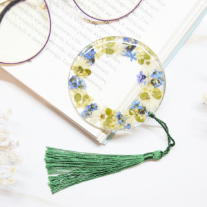 XXL Biżuteryjna Zakładka do książki - wianek