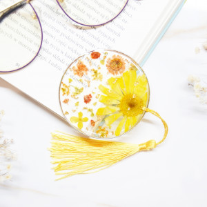 XXL Biżuteryjna Zakładka do książki - słoneczny