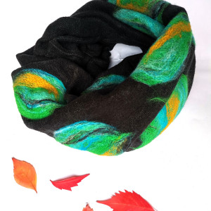 Komin wełniany czarny tuba