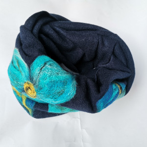 Komin wełniany granat tuba