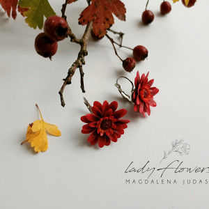 Kolczyki z gerberkami