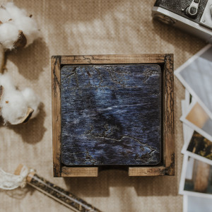 podkładki drewniane pod napój