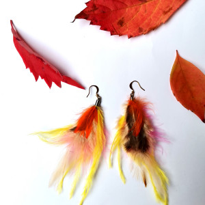 Kolczyki długie  jesienne