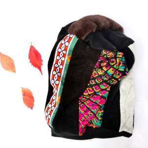 Czapka patchworkowa smerfetka uniwersalna