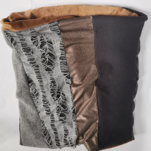 Komin patchworkowy  kolory ziemi