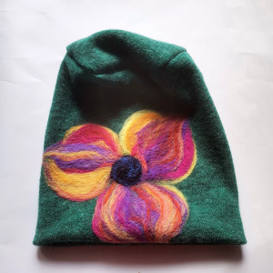 czapka welniana na podszewce