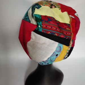 Czapka patchworkowa smerfetka uniwersalna