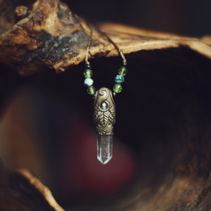 Naszyjnik z Kryształem górskim