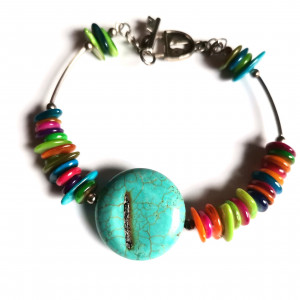 Bransoletka uniwersalna z turkusem