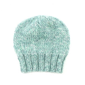 Czapka miętowy melanż krótka unisex