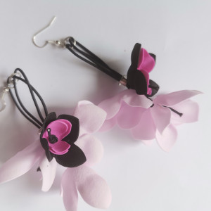 Kolczyki kwiatowe handmade