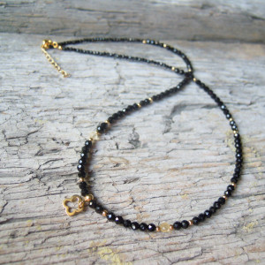 KALO - naszyjnik czarny spinel