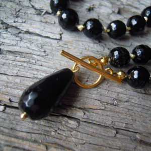 BELEZI - naszyjnik czarny onyks