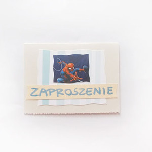 zaproszenie dla chłopca, zaproszenie dla chłopaka, Spiderman zaproszenie, zaproszenie ze Spidermanem, zaproszenie na 18, zaproszenie na wieczór kawalerski
