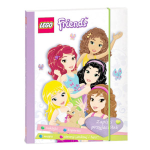 nowa książka Lego Friends Zapiski przyjaciółek książka dla dziewczynki, sekretnik dla dziewczynki, zapiski przyjaciółek książeczka z naklejkami