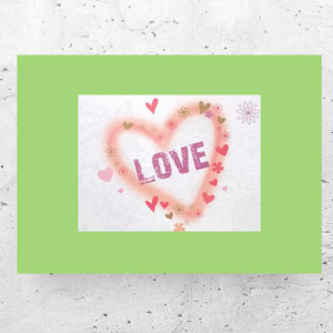 serduszko obrazek A4, love obrazek 21x30, plakat z serduszkiem, plakat z napisem love, serduszko plakat do kuchni, love plakat do sypialni, serce plakat na ścianę