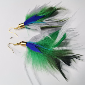 Kolczyki  pióra leciutkie