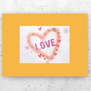 serduszko plakat A4, love plakat do domu, obrazek z serduszkiem, plakat z serduszkiem, serce plakat do kuchni, love obrazek do sypialni, boho plakat na ścianę