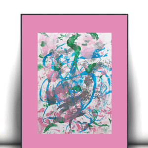 minimalizm grafika do domu, boho dekoracja na ścianę, abstrakcyjny rysunek 30x40, abstrakcja obraz a3