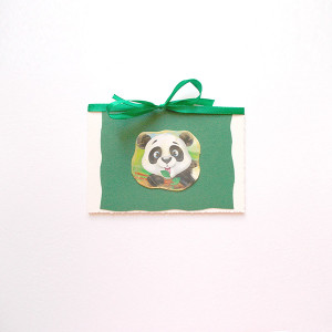 panda kartka, kartka bez życzeń, kartka dla dziewczynki, kartka dla dziecka, zwierzęta kartka, bajkowa kartka, zaproszenie, podziękowanie