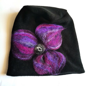 Czapka wełniana czarna