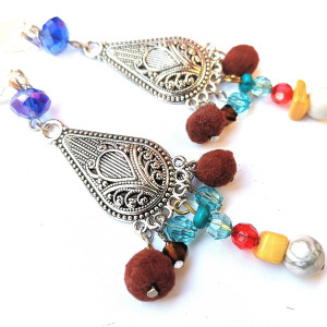 Klipsy orientalne boho folk