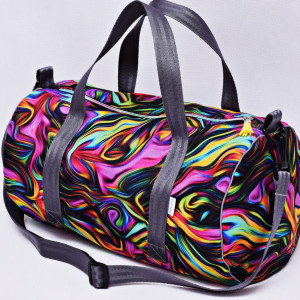 Torba sportowa wodoodporna podręczna, torba na basen siłownię, torba podróżna tęcza