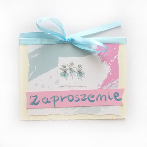 pastelowe zaproszenie bez tekstu, ogólne zaproszenie, zaproszenie dla dziewczynki, puste zaproszenie, uniwersalne zaproszenia na różne okazje