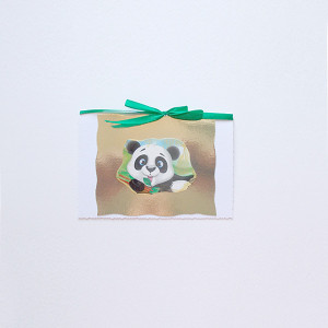 panda kartka, kartka bez życzeń, kartka dla dziewczynki, kartka dla dziecka, zwierzęta kartka, bajkowa kartka, zaproszenie, podziękowanie