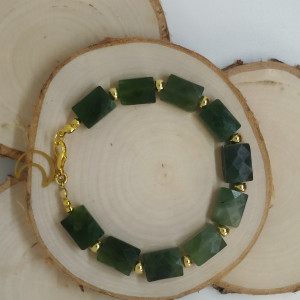 Oryginalna bransoletka z pięknego Nefrytu