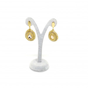 Złociste kolczyki Aurora