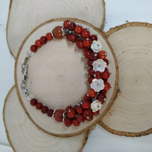 Wyjątkowa bransoletka z czerwonych jaspisów