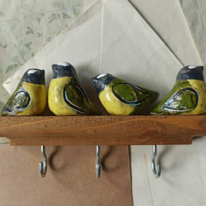 Wieszak z sikorkami 16 cm