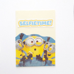 bajkowa kartka, kartka bez życzeń, kartka dla dziecka, kartka dla dziewczynki, kartka dla chłopca, kartka dla dzieci, zaproszenie, podziękowanie, Minionki kartka, śmieszna kartka