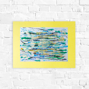 abstrakcyjny rysunek 30x40, nowoczesna dekoracja do domu, abstrakcja obrazek A3, oryginalna grafika A3, malowany ręcznie obraz do sypialni, rysunek do loftu