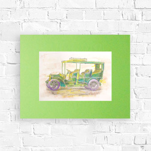 retro plakat 30x40, vintage obrazek do domu, automobil obrazek A3, plakat z retro samochodem, obrazek z retro autem, vintage plakat A3, retro grafika na ścianę, 30x40 plakat z samochodem