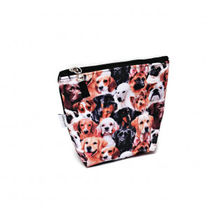 Kosmetyczka damska etui do torebki wodoodporna kosmetyczka pieski duża