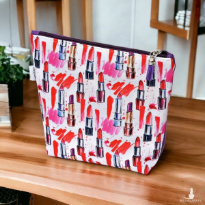 Kosmetyczka damska etui do torebki wodoodporna kosmetyczka pomadki duża