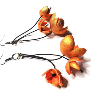 Kolczyki kwiaty  duze i lekkie