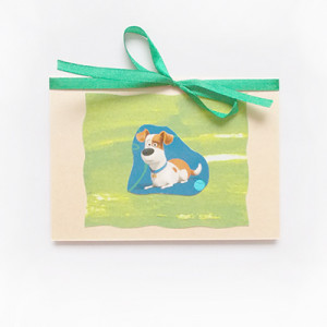 bajkowa kartka, pies kartka, śmieszna kartka bez życzeń, kartka z psem, zwierzęta kartki, kartka z pieskiem