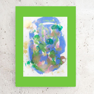 abstrakcyjny rysunek 30x40, boho dekoracja na ścianę, nowoczesny obrazek do loftu, kolorowa grafika do domu, abstrakcja A3